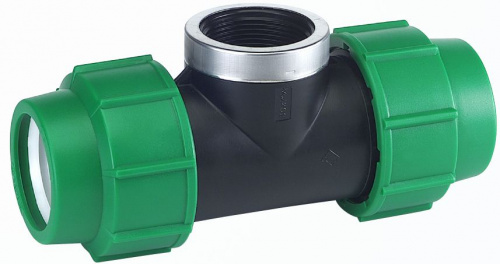 Тройник 40х1 1/4"х40 внутренняя резьба ПЛП